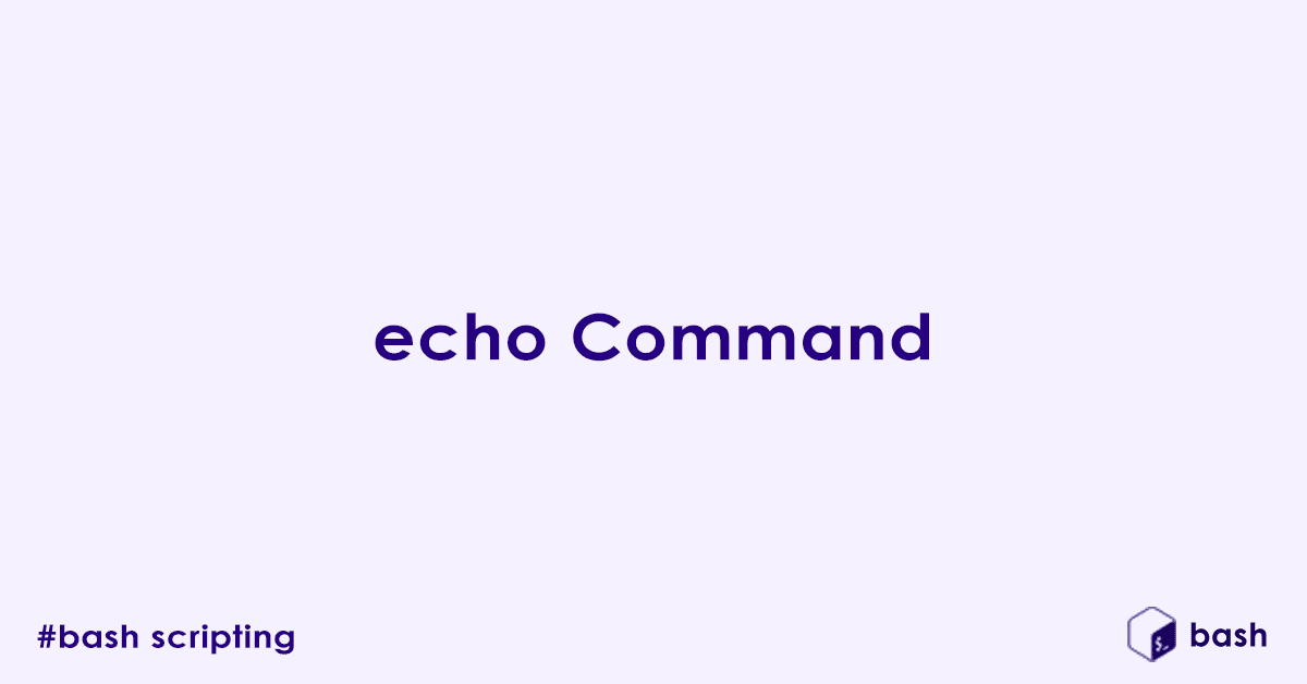 Bash echo Command